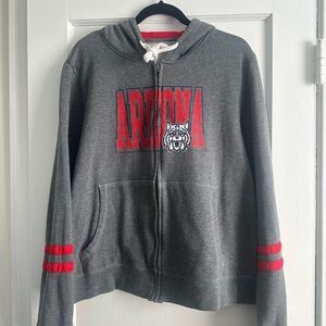 University of Arizona Wildcats Hooded Zip Up Sweatshirt, Size 2X, Unisex